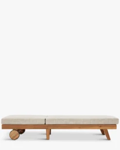 Bain de soleil, Beige etna & bois d'acacia, L200 Bali