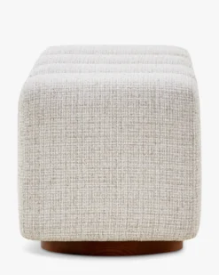 Banc, Bouclé blanc latte, L101 Jollin