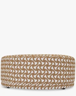 Banc, Entrelacs marron ocre, L100 Enzo