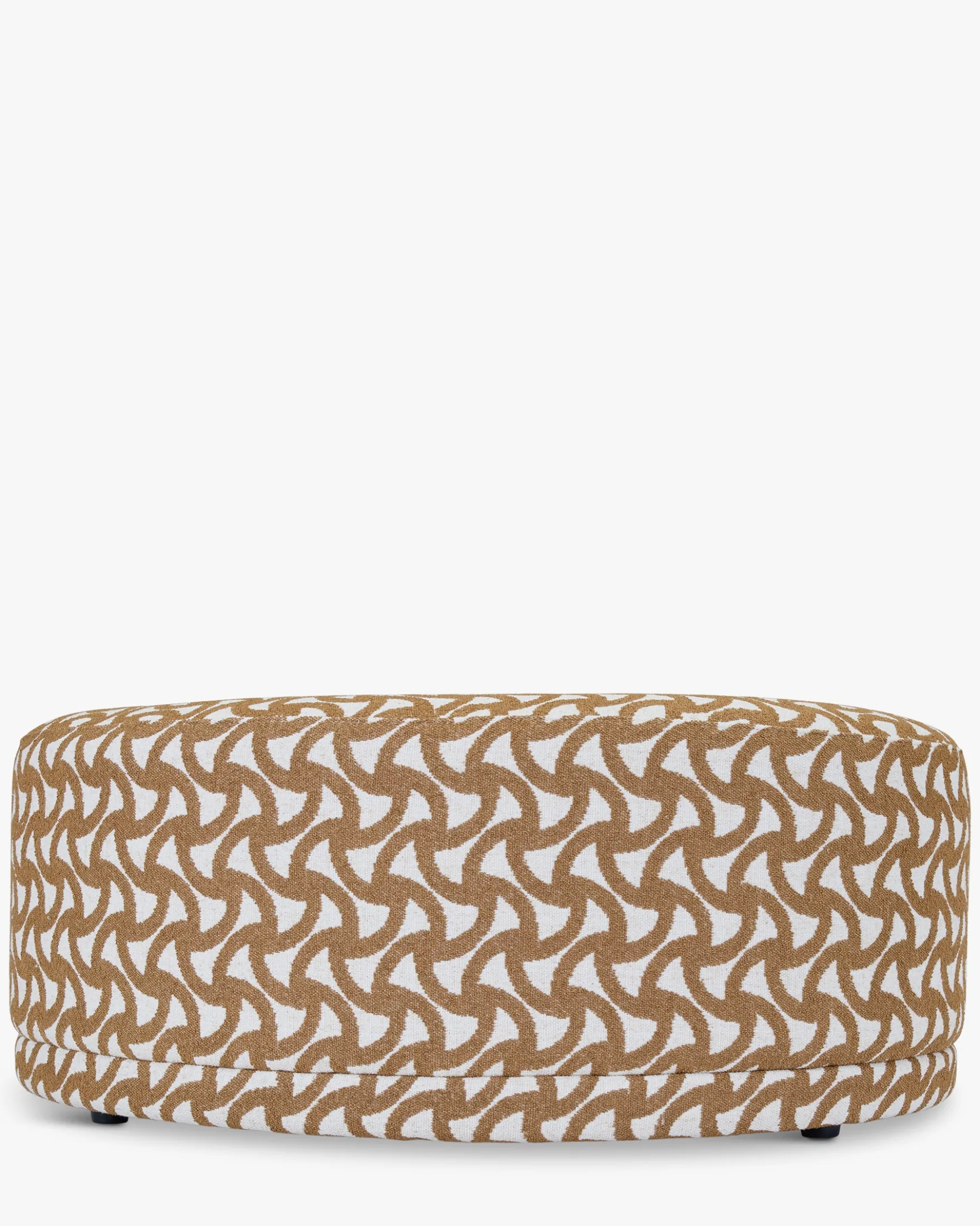 Banc, Entrelacs marron ocre, L100 Enzo