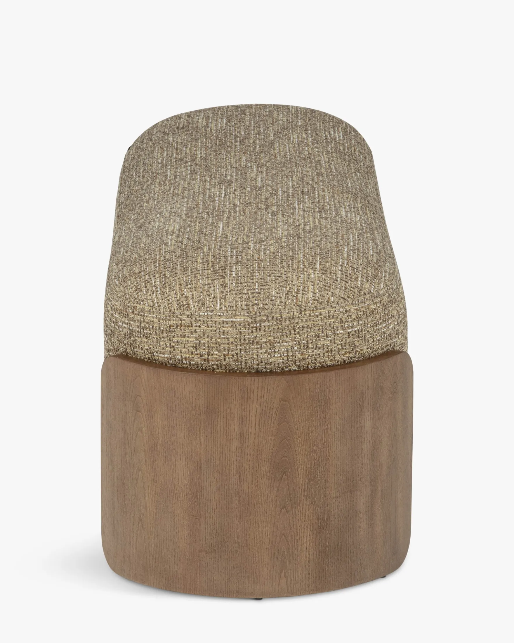 Banc, Tweed marron écorce & Frêne teinte noyer, L120 Elipse