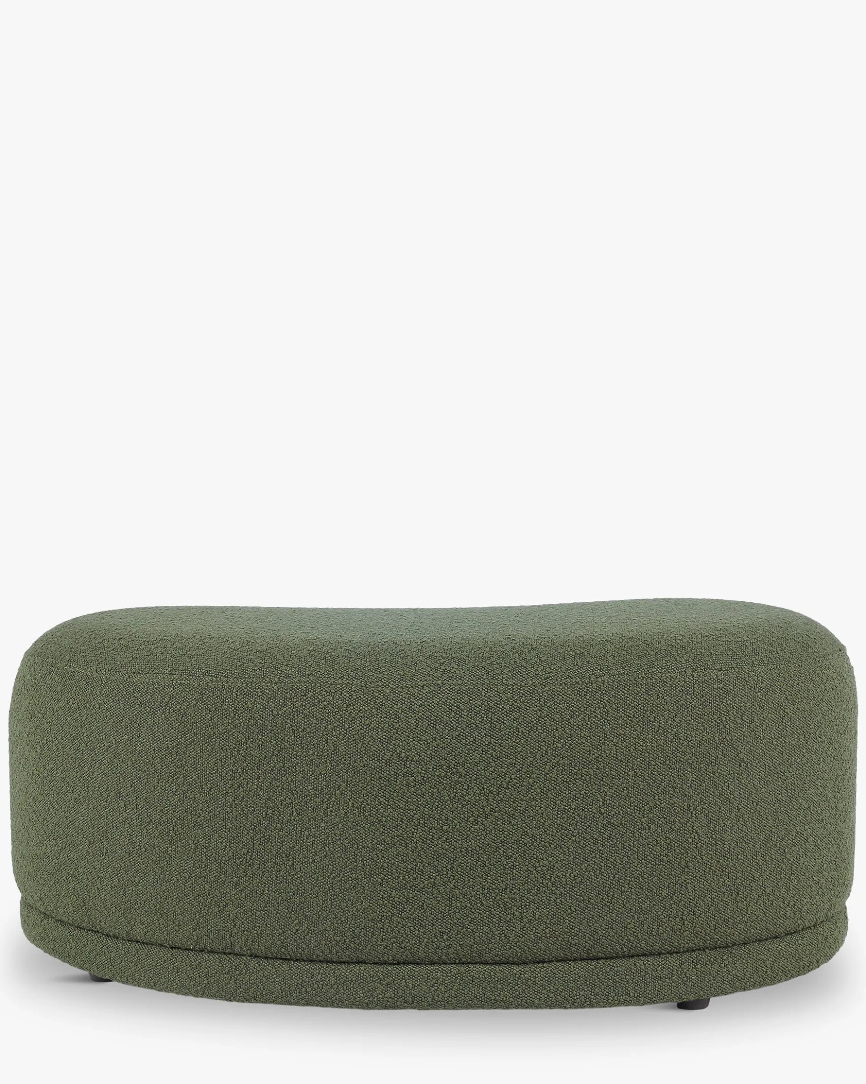 Banc, Vert kaki bouclé, L100 Enzo
