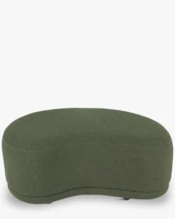 Banc, Vert kaki bouclé, L100 Enzo