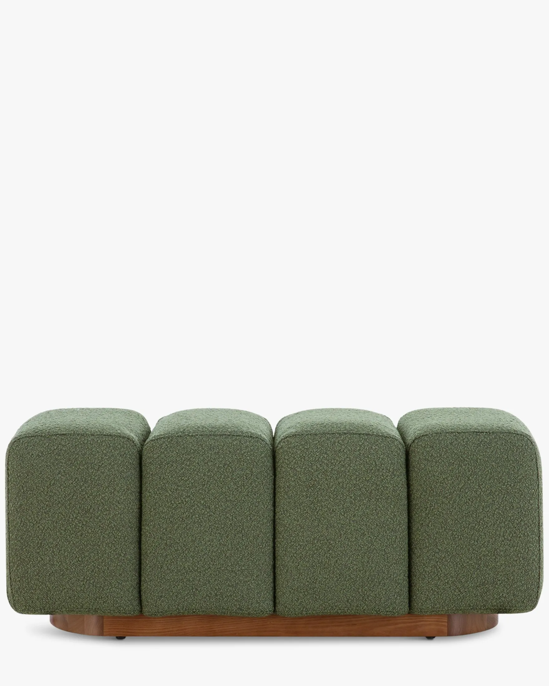 Banc, Vert kaki bouclé, L101 Jollin