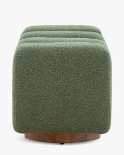 Banc, Vert kaki bouclé, L101 Jollin