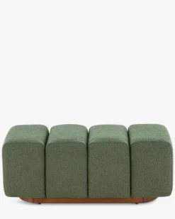 Banc, Vert kaki bouclé, L101 Jollin
