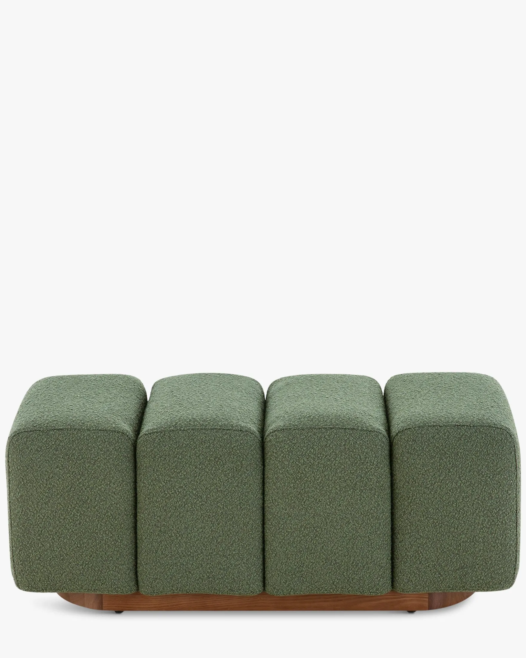 Banc, Vert kaki bouclé, L101 Jollin
