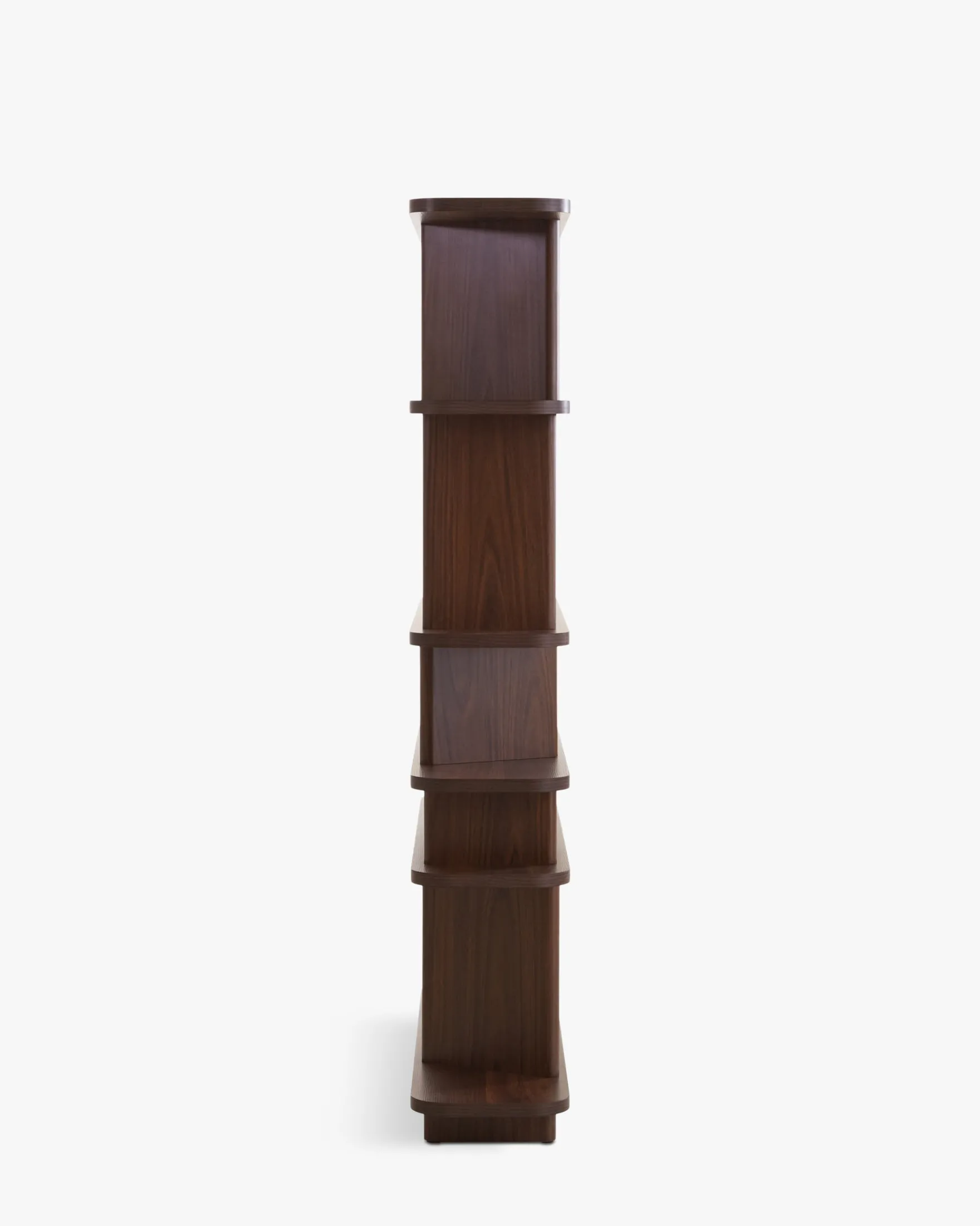Bibliothèque, Bois teinté noyer, H176 Gallia