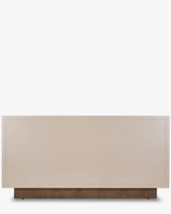 Buffet, Bois beige & Bois teinte noyer, L150,5 Archi