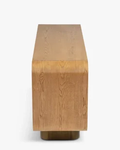 Buffet, Bois blond & bronze brossé, L150 Leylia