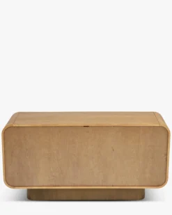 Buffet, Bois blond & bronze brossé, L150 Leylia
