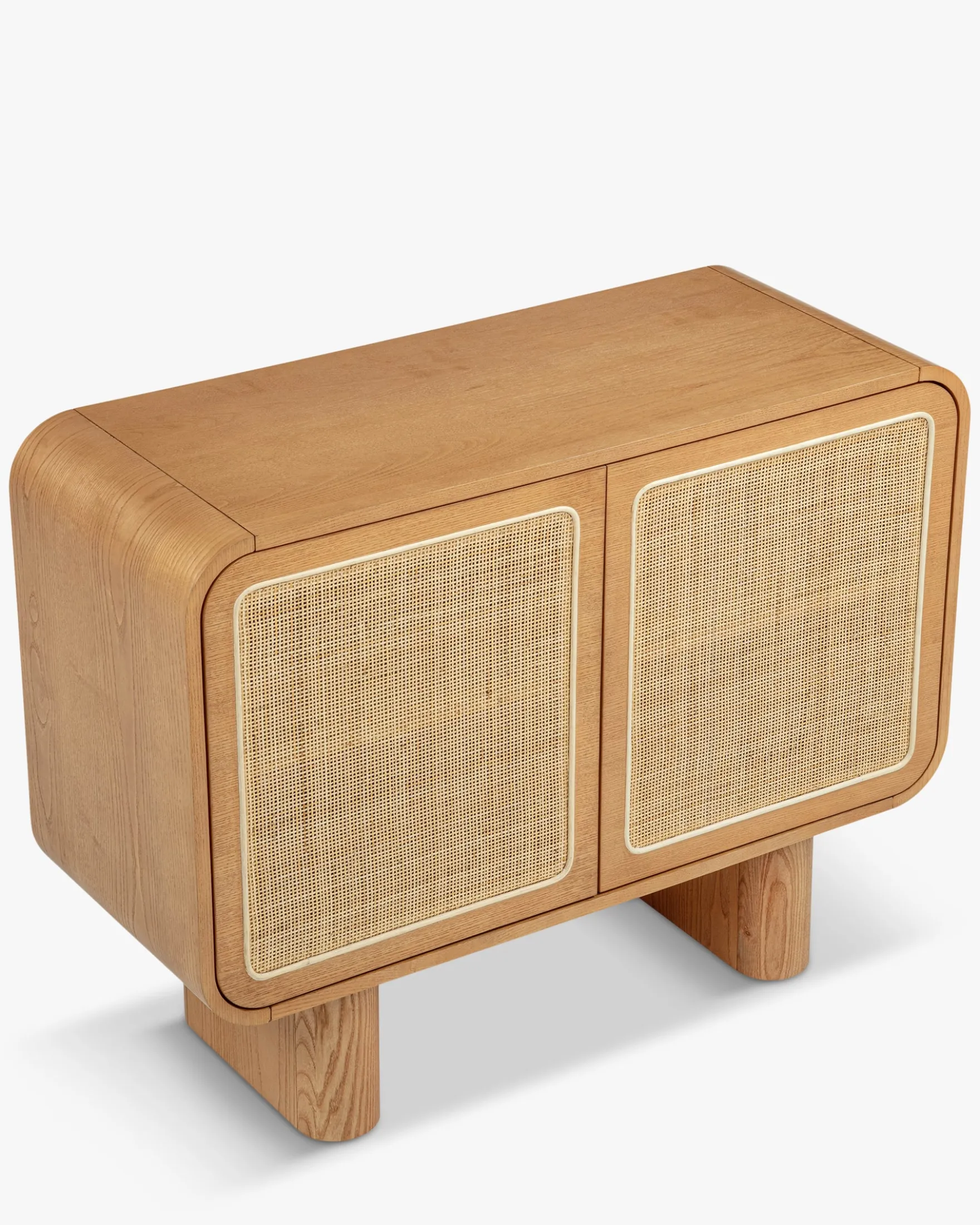 Buffet, Cannage naturel & bois blond, L100 Oxford