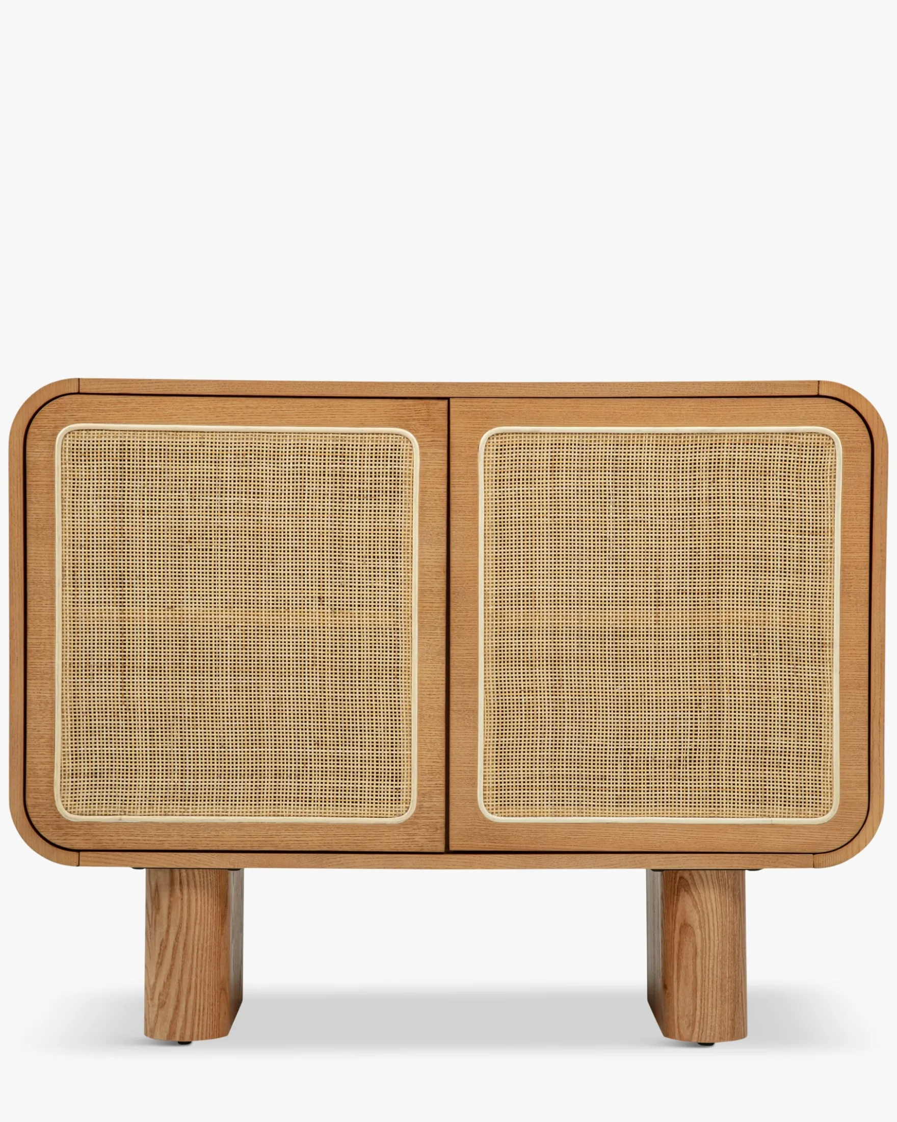 Buffet, Cannage naturel & bois blond, L100 Oxford