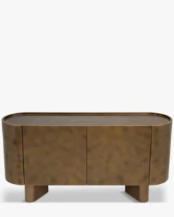 Buffet, Effet laiton antique brossé, L150 Ovalia