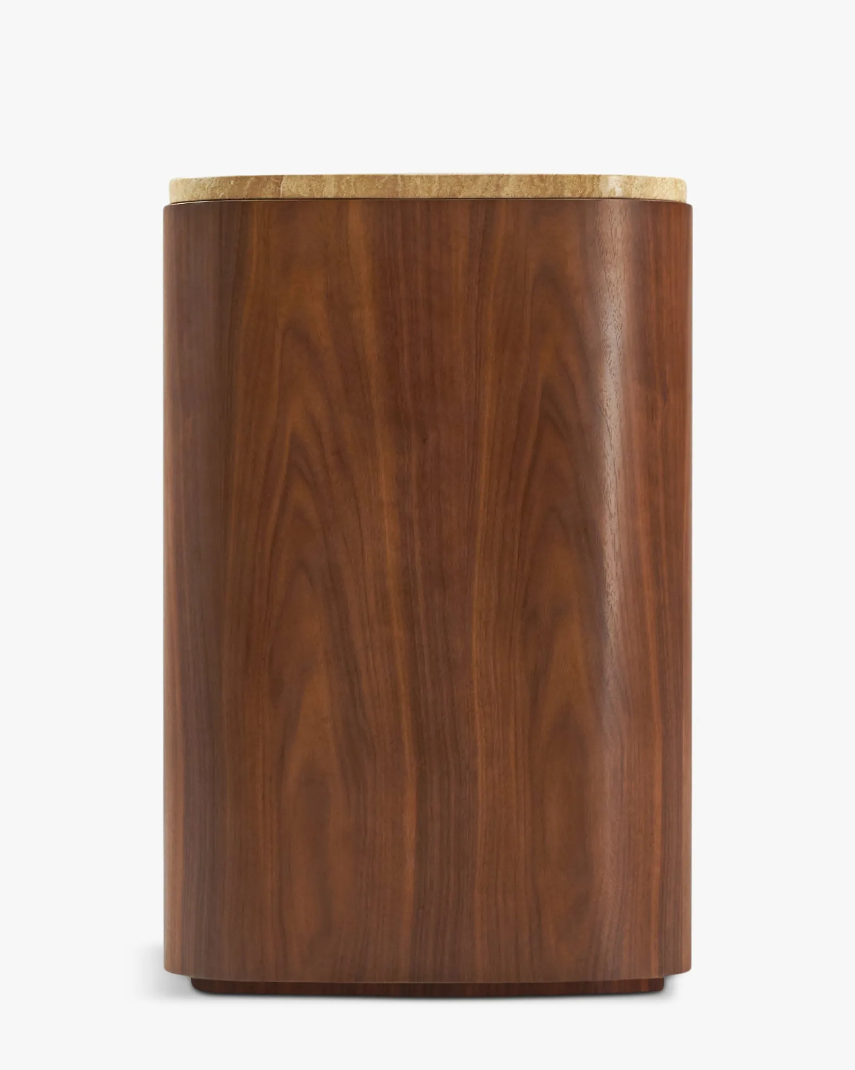 Buffet, Travertin waterproof & bois de noyer, L140 Orion