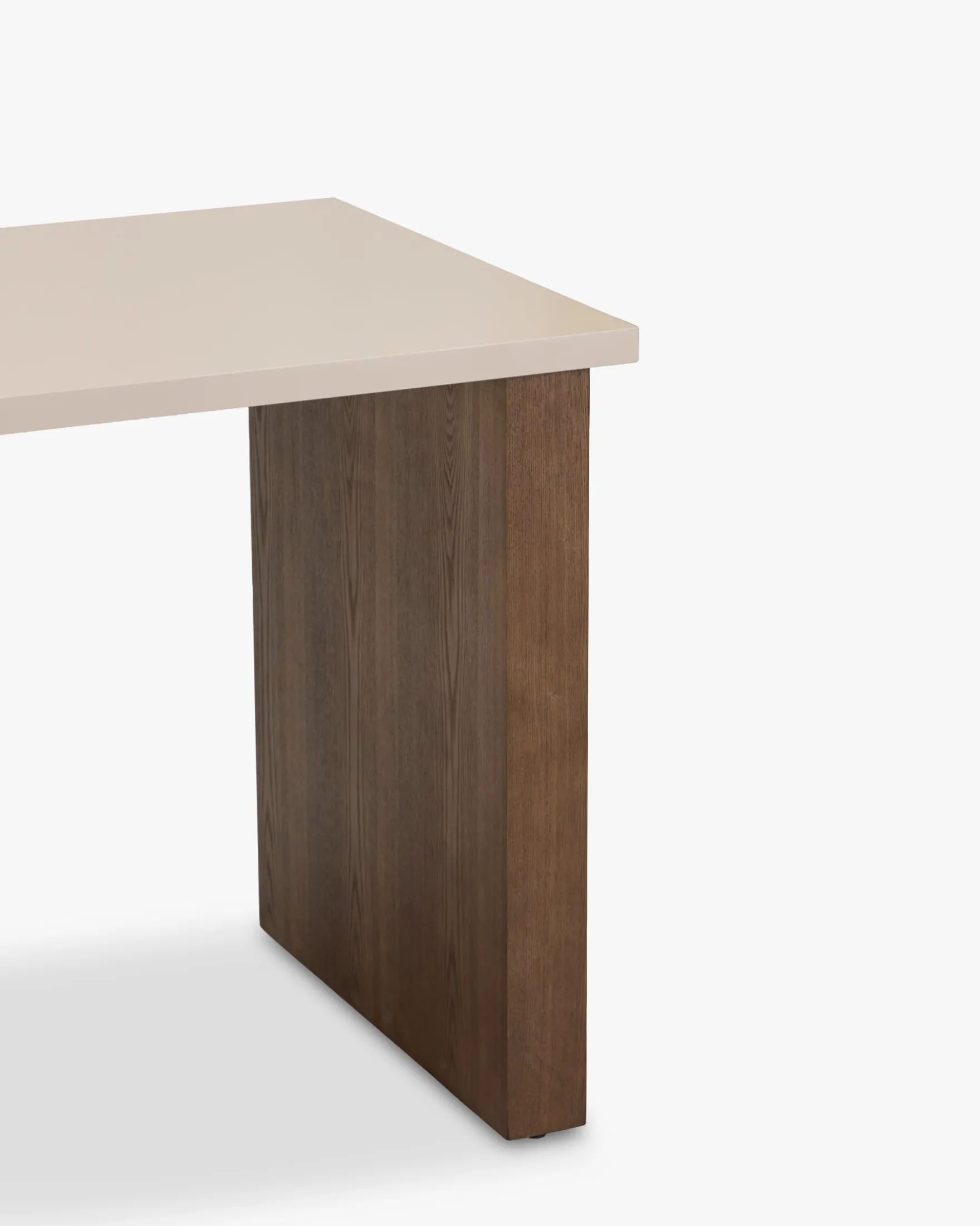 Bureau, Bois beige & Bois teinte noyer, L140 Archi