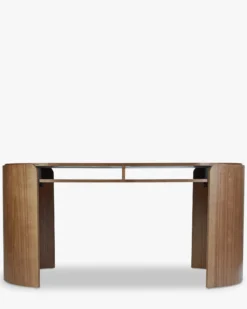 Bureau, Bois de frêne teinte noyer, L160 Elipse