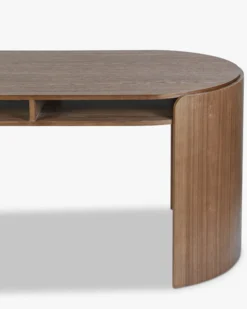 Bureau, Bois de frêne teinte noyer, L160 Elipse