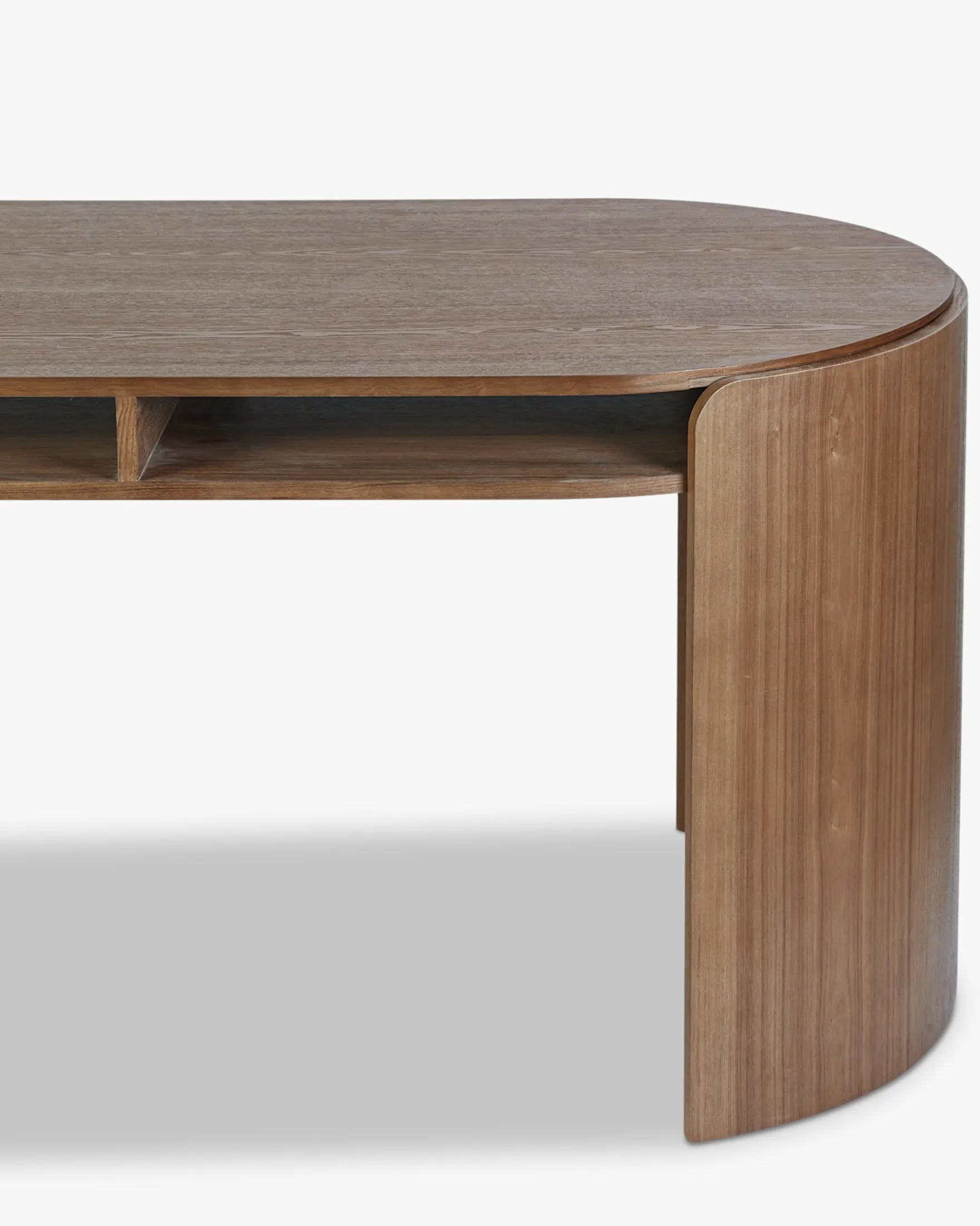 Bureau, Bois de frêne teinte noyer, L160 Elipse