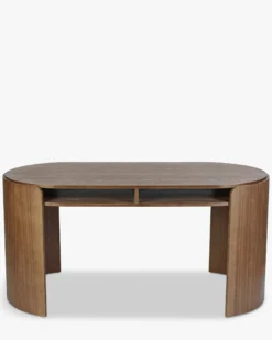 Bureau, Bois de frêne teinte noyer, L160 Elipse