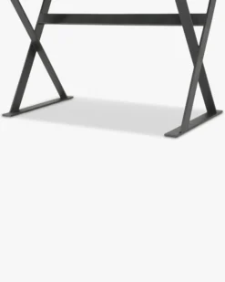 Bureau, Bois noyer & métal noir, L140 Tuxedo