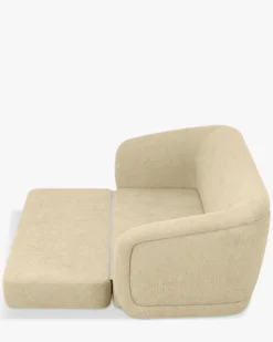 Canapé convertible, Tweed sable, L224 Volta