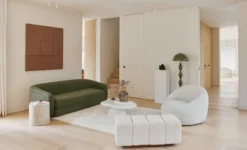 Canapé convertible, Vert cactus, L224 Volta