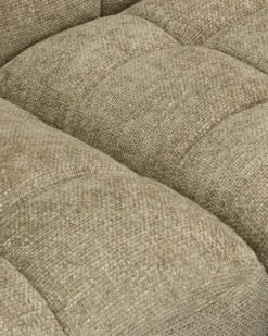 Canapé d'angle double modulable, Tweed taupe, L382 Paul