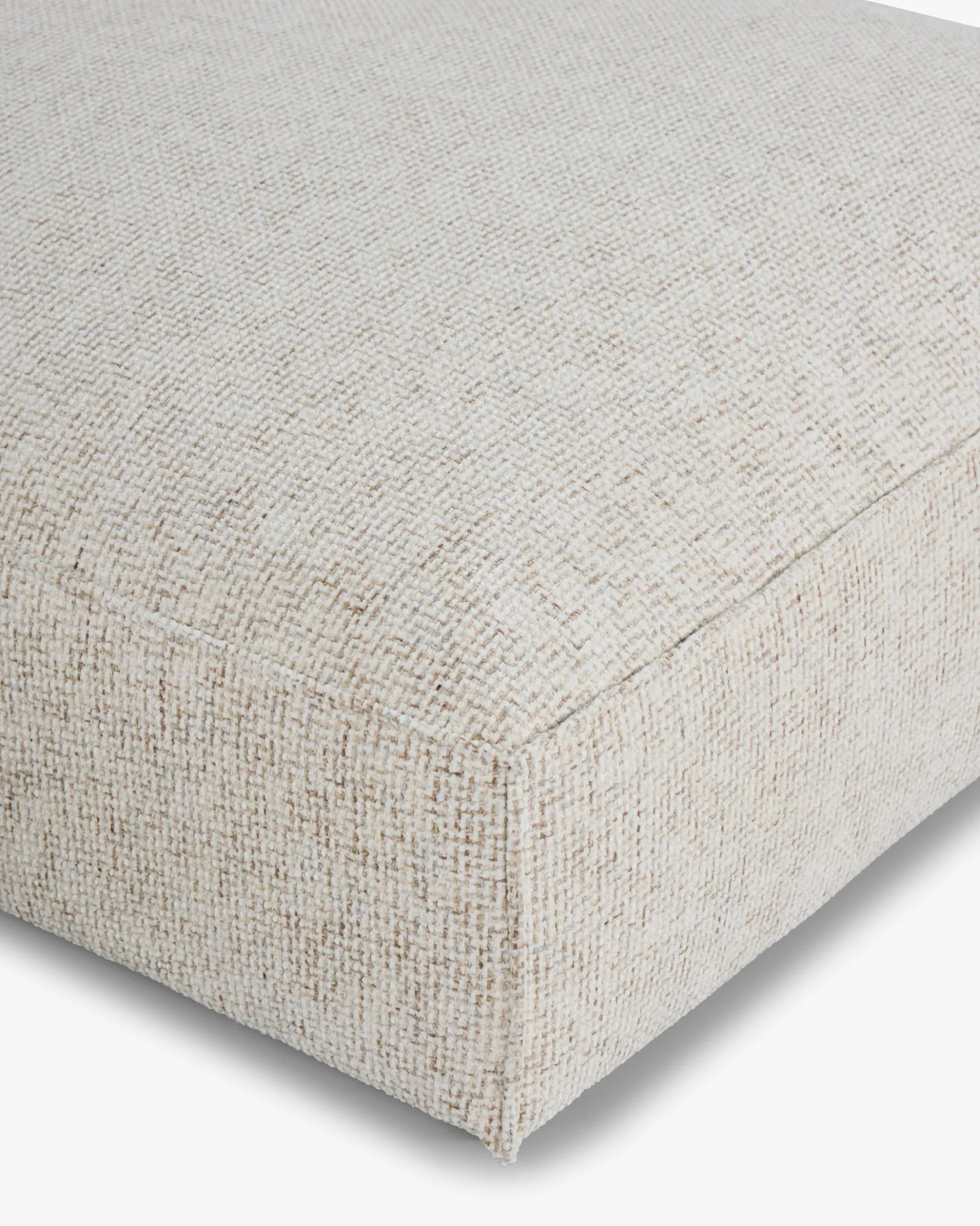 Canapé d'angle droit, Tweed beige moucheté, L260 Auster