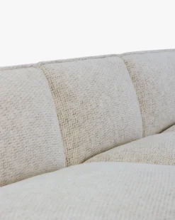 Canapé d'angle droit, Tweed beige moucheté, L300 Auster