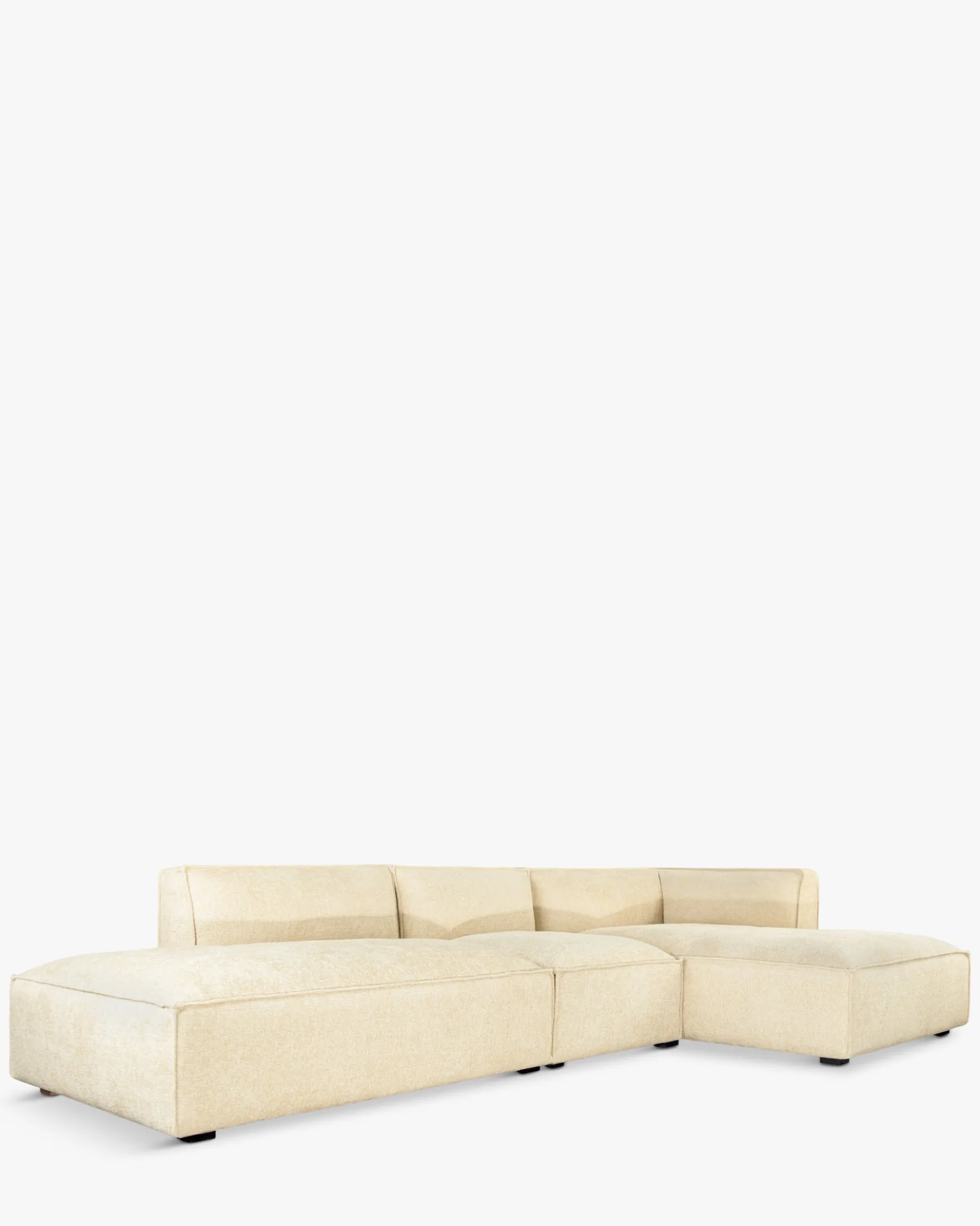 Canapé d'angle droit, Tweed sable, L300 Auster