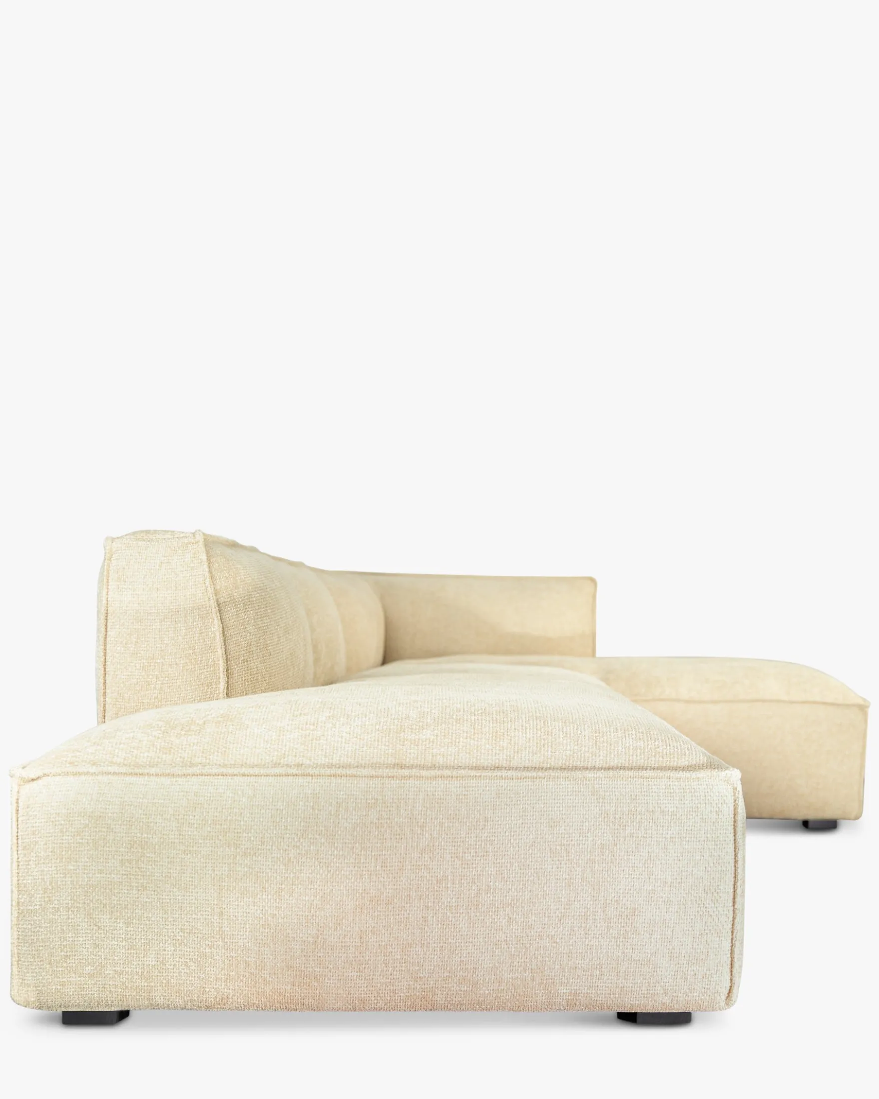 Canapé d'angle droit, Tweed sable, L300 Auster