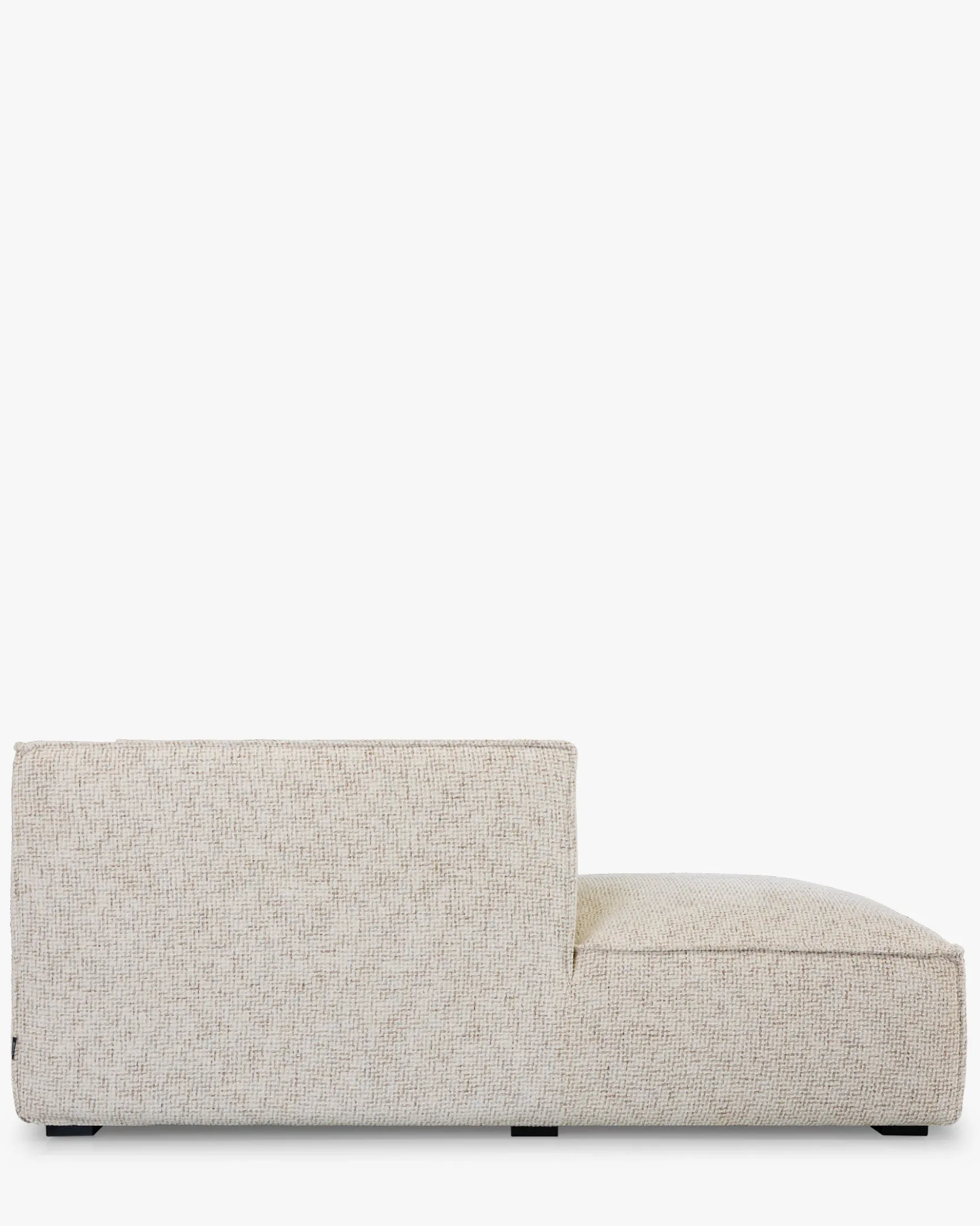 Canapé d'angle gauche, Tweed beige moucheté, L300 Auster