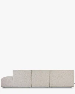 Canapé d'angle gauche, Tweed beige moucheté, L300 Auster