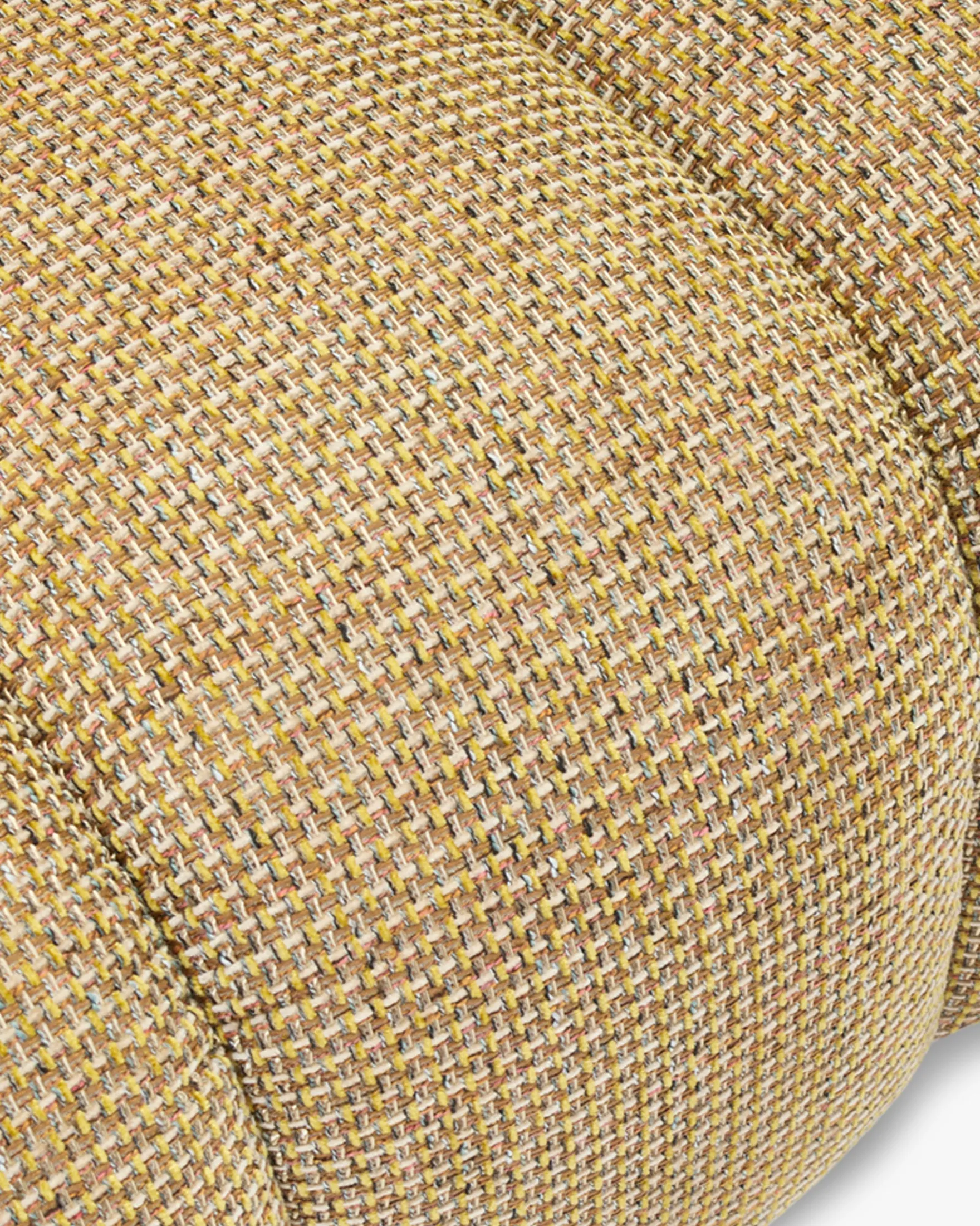 Canapé d'angle gauche, Tweed jaune miami, L307 Birdy