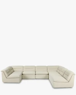 Canapé d'angle modulable, Beige sahara Pulp