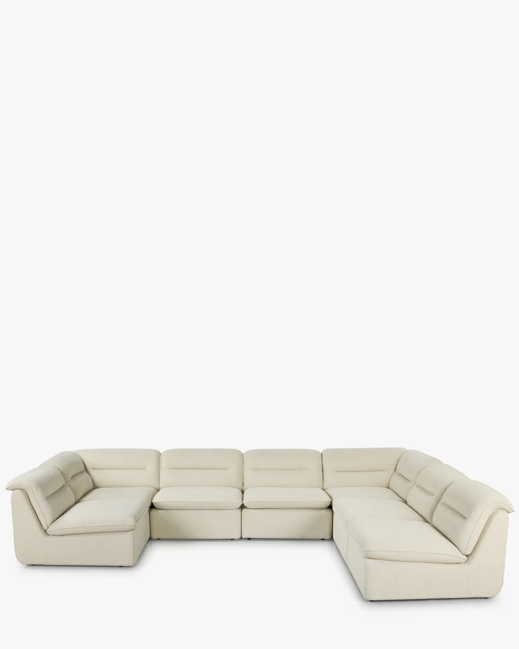 Canapé d'angle modulable, Beige sahara Pulp