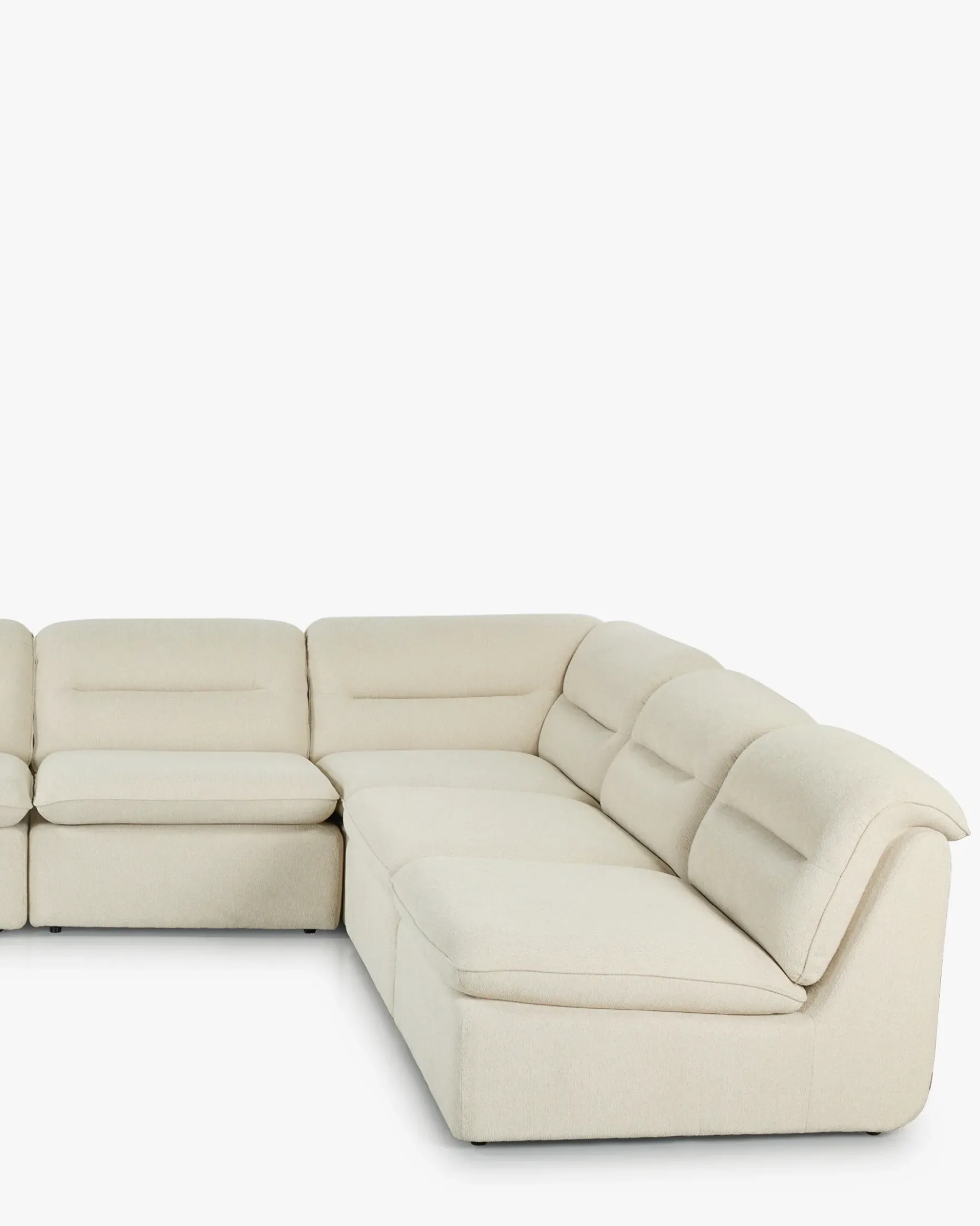 Canapé d'angle modulable, Beige sahara Pulp