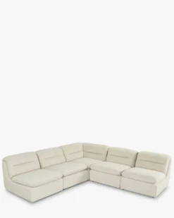 Canapé d'angle modulable, Beige sahara Pulp