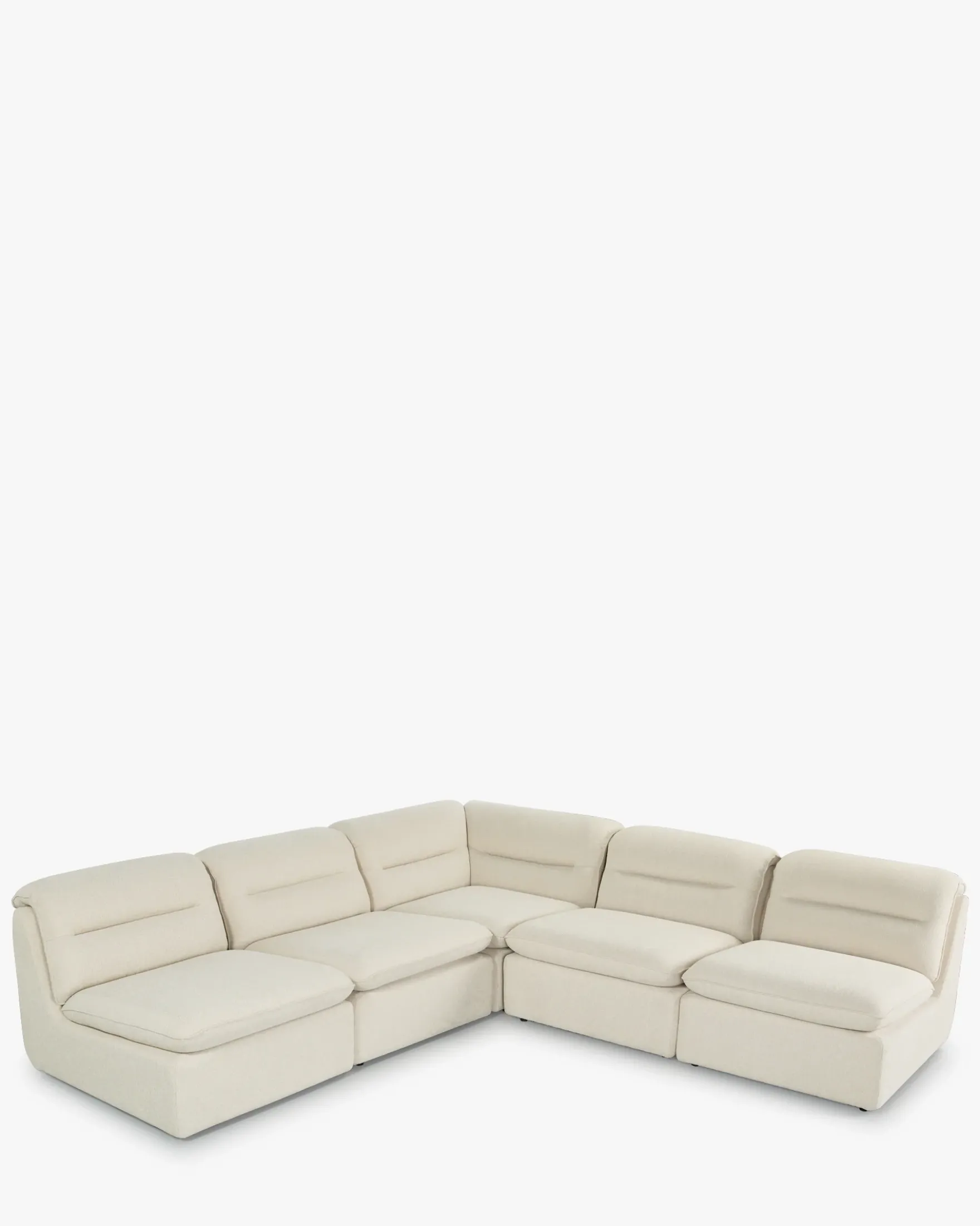 Canapé d'angle modulable, Beige sahara Pulp