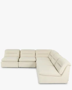 Canapé d'angle modulable, Beige sahara Pulp