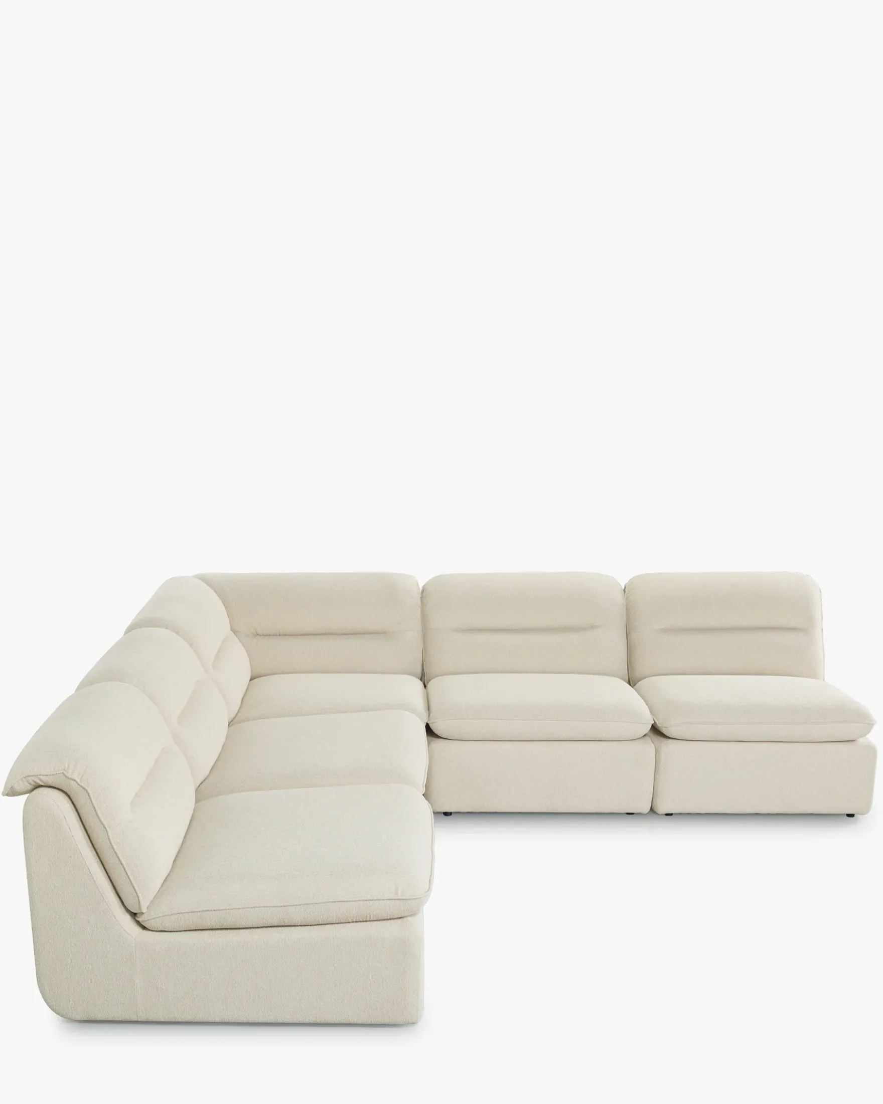 Canapé d'angle modulable, Beige sahara Pulp