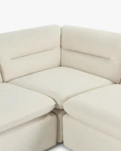 Canapé d'angle modulable, Beige sahara Pulp