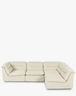 Canapé d'angle modulable, Beige sahara Pulp