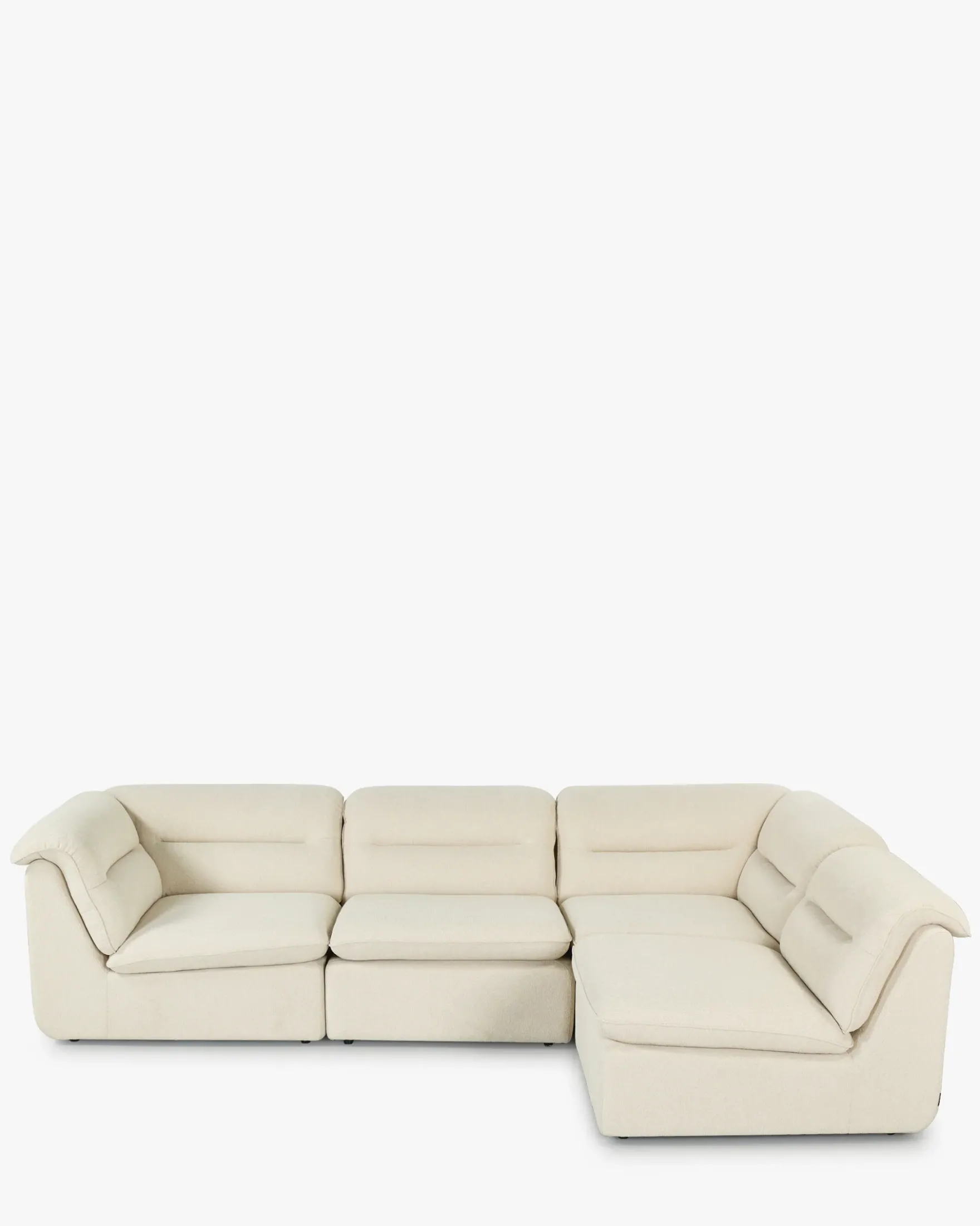 Canapé d'angle modulable, Beige sahara Pulp