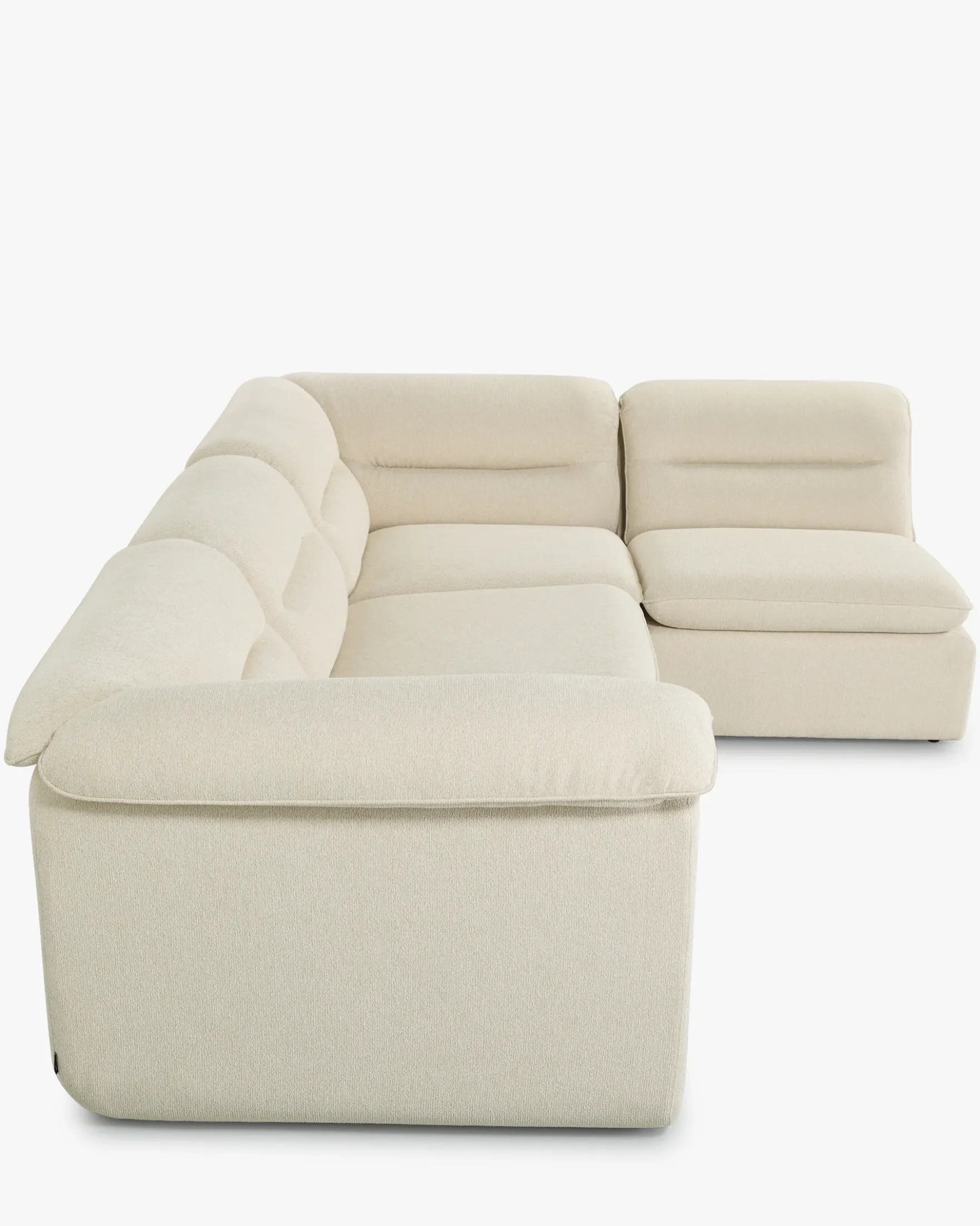 Canapé d'angle modulable, Beige sahara Pulp
