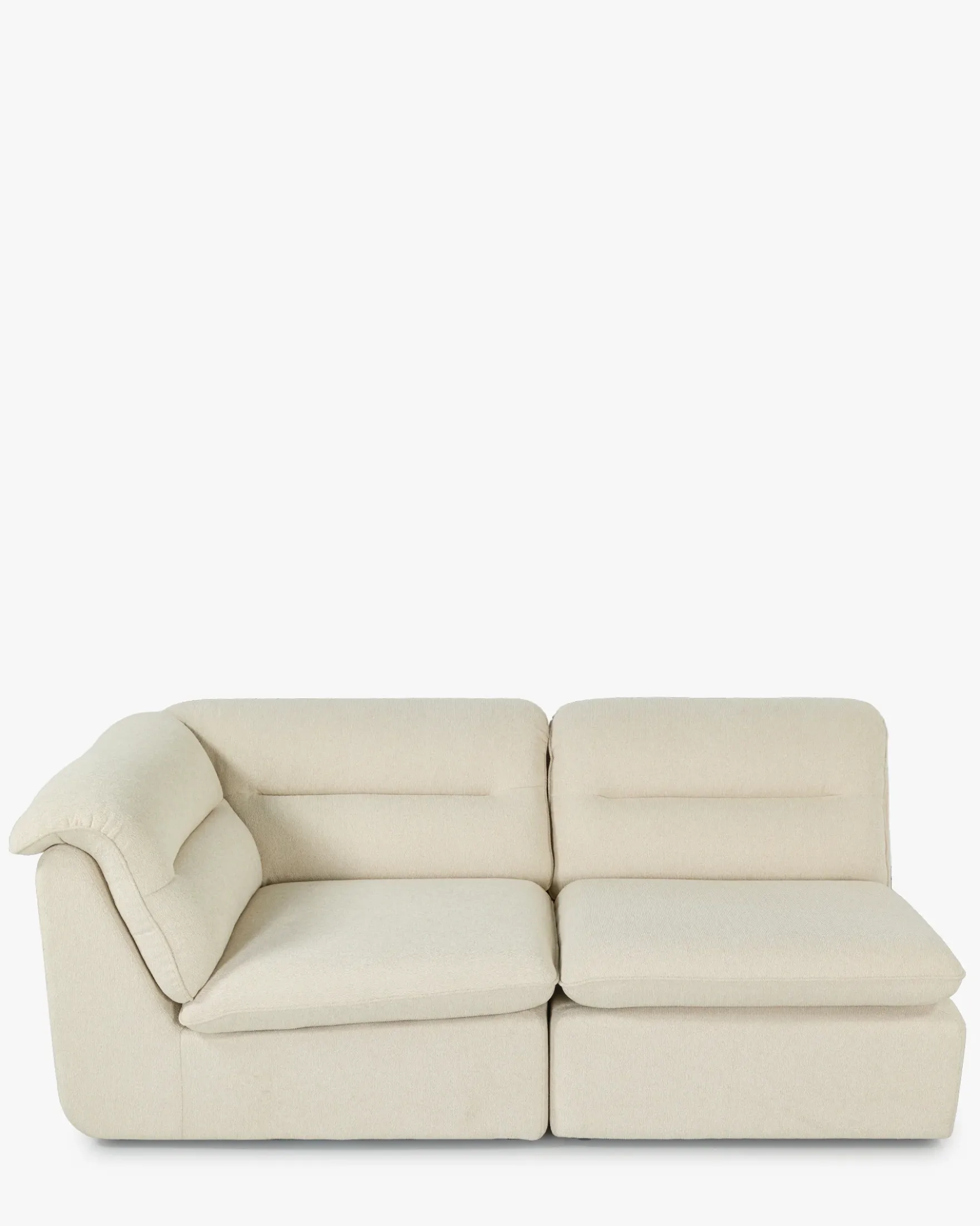Canapé d'angle modulable, Beige sahara Pulp