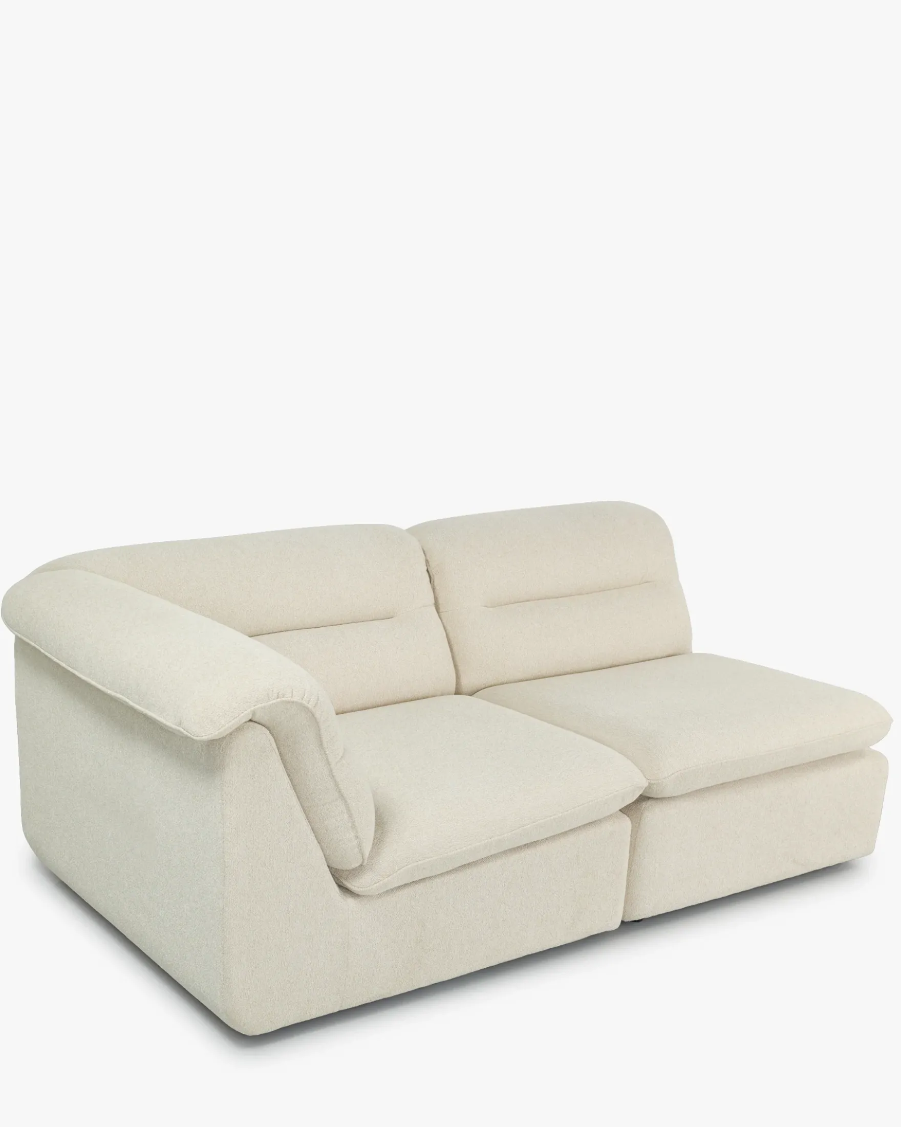 Canapé d'angle modulable, Beige sahara Pulp