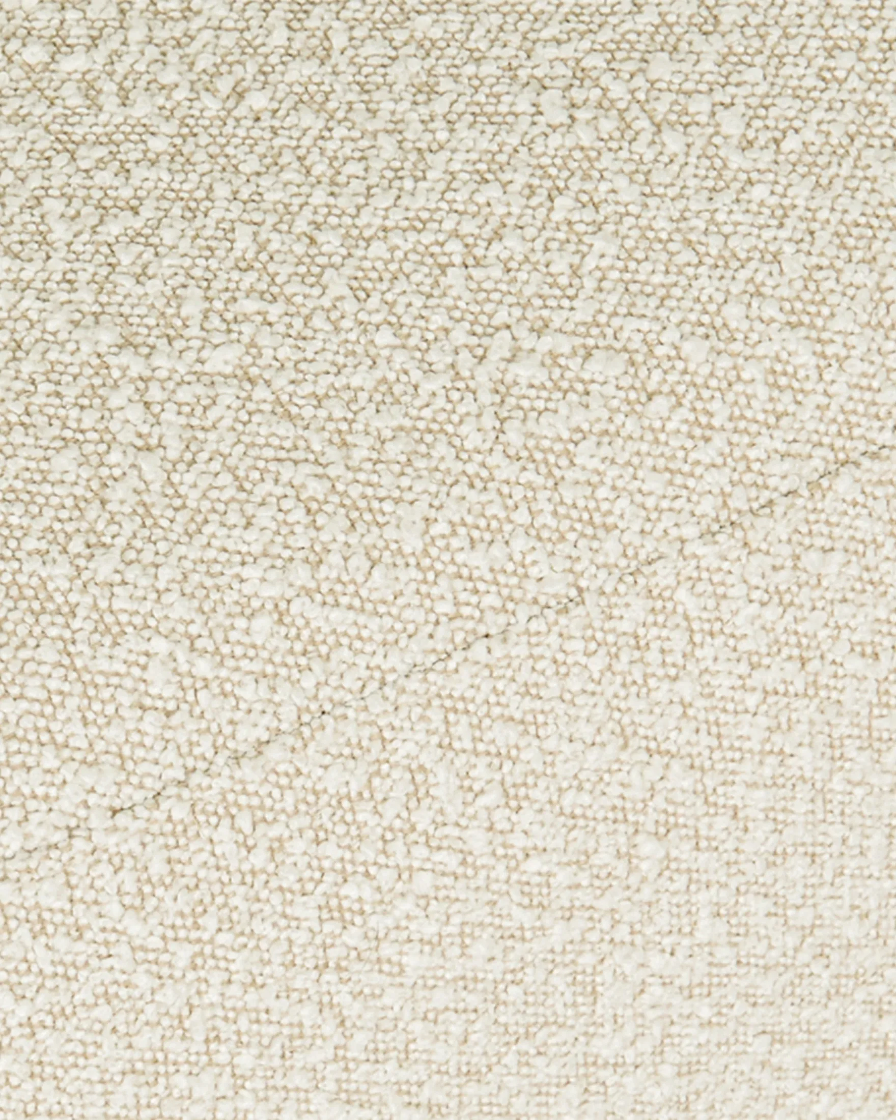 Canapé 2 places, Blanc avoine bouclé, L170 Volta