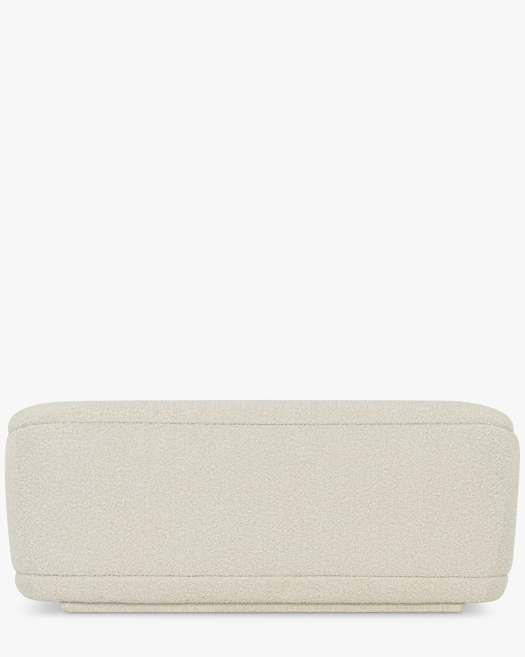 Canapé 2 places, Blanc avoine bouclé, L170 Volta